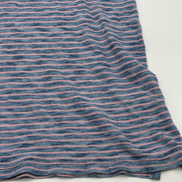 Faherty Brand Men’s Polo Shirt Striped Natural Indigo Dyed Blue/Red Sz XL - Picture 5 of 17